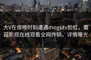 大V在傍晚时刻遭遇mogutv脸红，蘑菇影视在线观看全网炸锅，详情曝光