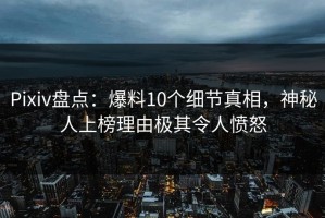 Pixiv盘点：爆料10个细节真相，神秘人上榜理由极其令人愤怒